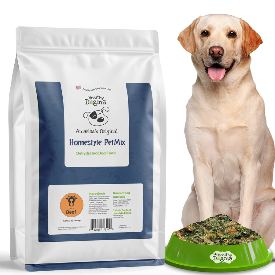 Repas séchés à l'air et déshydratés pour chien