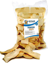 123 Treats – paquet chips peau de boeuf fumée, snack durable pour chien.