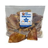123 Treats oreilles de porc naturelles, emballage complet, récompense durable pour chiens