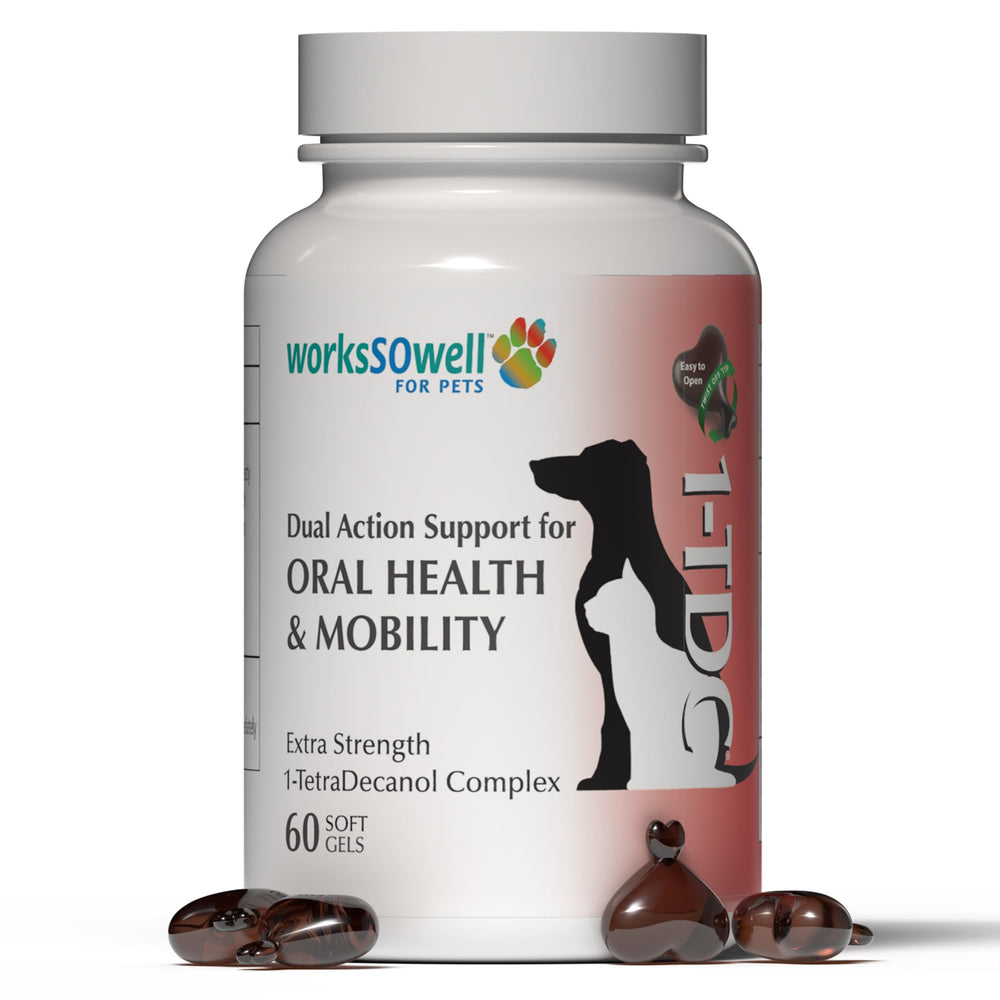 1TDC WorksSoWell, pot-supplements-mobilité-articulations, soutien quotidien pour chiens et chats actifs.