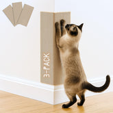 Le tapis griffes 2ME – ensemble 3 pièces beige, surface adaptée au griffage des chats.