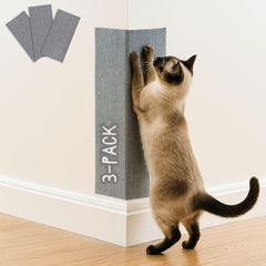 2ME Tapis Griffes Chat Gris 3 Pack sur un sol intérieur, surface texturée