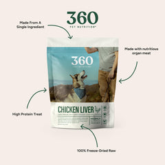 360 Pet Nutrition snack ent been ensoleillé unique pour entraînement et récompense.