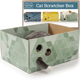 5609PETS grattoir-carton-chat-grand: espace généreux pour griffage et repos