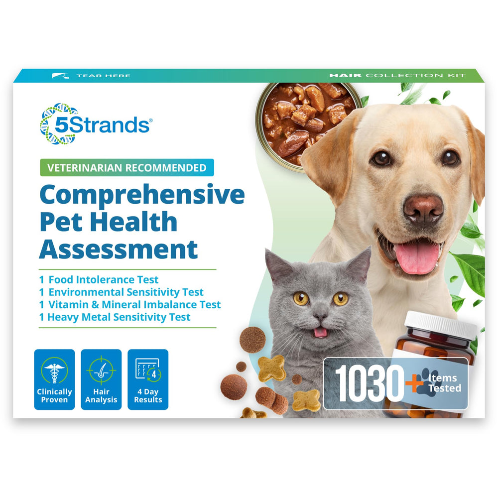 5Strands: emballage du test prêt à l’emploi pour identifier les intolérances chez votre animal