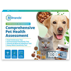 5Strands: emballage du test prêt à l’emploi pour identifier les intolérances chez votre animal