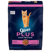 9Lives Plus croquettes poulet et poisson pour chat adulte, soutien musculaire.