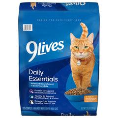 Sac 9lives 20 lb, pratique pour nourrir votre chat au quotidien.