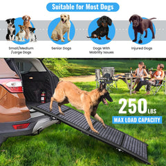 Rampe metallique 9TH SHOP, base solide pour chiens lourds.