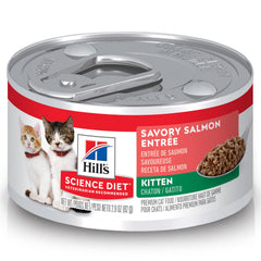 Hill's Science Diet Chaton Saumon – conserve douce soutenant la digestion et la croissance