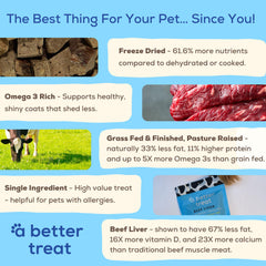 A Better Treat emballage bio – friandises biologiques prêtes à l'emploi.