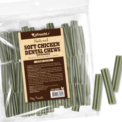 Friandises dentaires douces A Freschi srl présentées dans un paquet prêt à offrir.