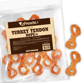 Tendons dinde A Freschi srl – emballage 8 oz, récompense naturelle pour chiens.