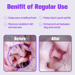 AAIHE Lingettes Oreilles Chien — formulation sans alcool pour une utilisation en douceur.