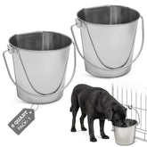 AASPIRE PETS seau nourrissage plat côté, stabilité contre le mur