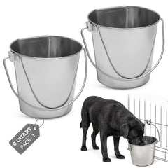 AASPIRE PETS seau nourrissage plat côté, stabilité contre le mur