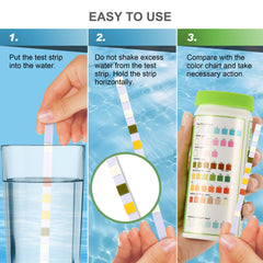 AAwipes bandelettes-test-eau dureté et carbonate, suivi précis des paramètres d'eau