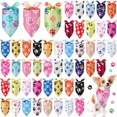 Abbylike bandanas imprimé patte pour chien, idéal pour sorties quotidiennes.
