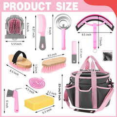 Abbylike brosse massage ovale pour détendre le cheval