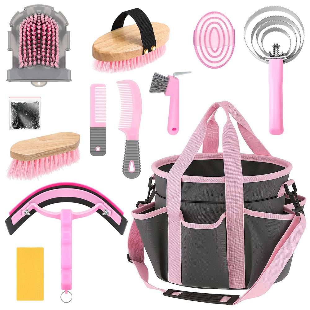 Abbylike ensemble soin cheval 12 pièces dans une mallette pratique