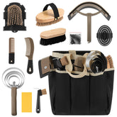 Abbylike kit soin cheval complet avec sac organiseur prêt au toilettage