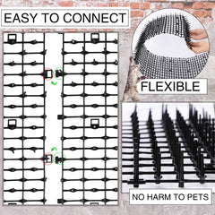 Abbylike tapis anti-chat profil discret intérieur et extérieur