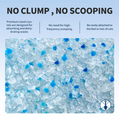 ABCPET Cristaux litière sans poussière pour un séjour propre.