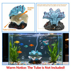 Abnaok Deco Aquarium Scene Naturelle: décor de scène naturelle dans l’aquarium