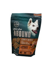 Abound bouchées dinde séchée pellet dans le sac, friandise savoureuse pour chien.