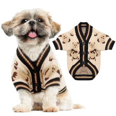 ABRRLO pull doux ours pour petit chien, chaleur agréable en hiver.