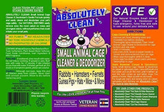 Absolutely Clean – formule douce, sans produits agressifs, adaptée aux cages et accessoires.