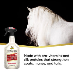 Absorbine ShowSheen poil cheval démelage facile et protection.