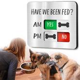 Affiche Abudada d’alimentation chien avec aimant pour suivi pratique des repas
