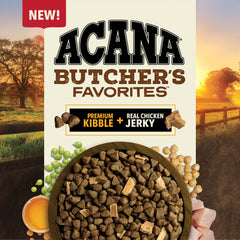 ACANA Butcher’s Favorites morceaux poulet tendre, bouchées appétentes pour chien.
