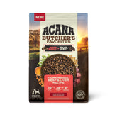 ACANA Butcher's Favorites granulés sans céréales, soutien digestif potentiel.