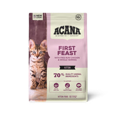 ACANA croquettes chaton poulet et hareng, sac 4 lb, pour croissance et énergie.