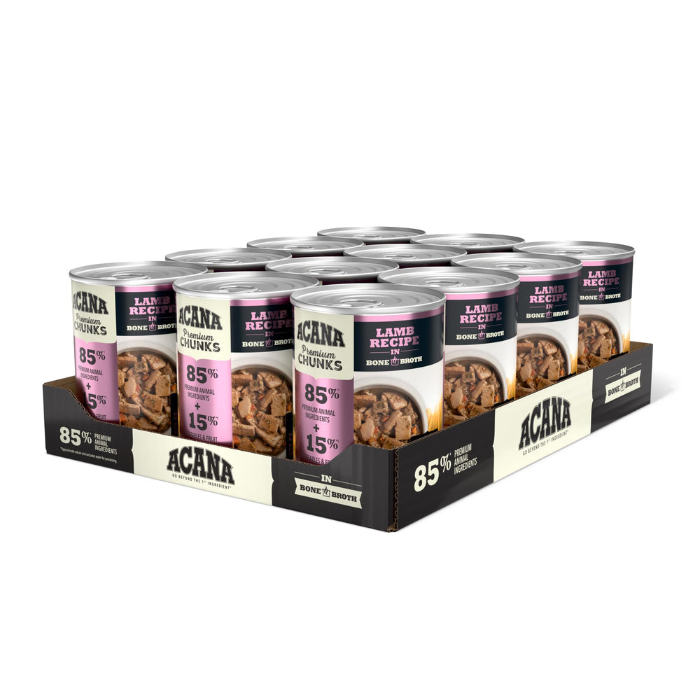 ACANA Premium Chunks d'agneau dans bouillon d'os, texture tendre et hydratante