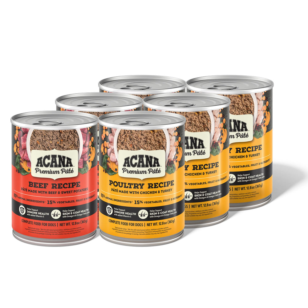 ACANA Premium Pâté au bouillon d’os boeuf, boîte, aliment hydratant et appétissant