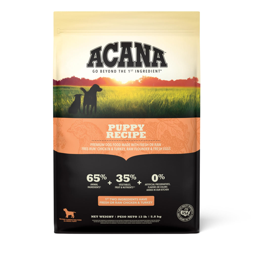 ACANA Recette Chiots Sans Céréales, sac 13 lb, base nutrition chiot