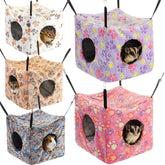 AceOrbit hamac cube ensemble 5 pièces, couleur variée pour cage accueillante.