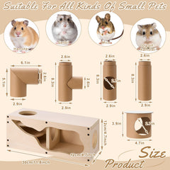 AceOrbit maison en bois pour hamster, espace calme et refuge