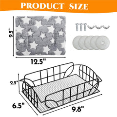 Acshio matelas étoilé amovible pour petit animal, confort doux.
