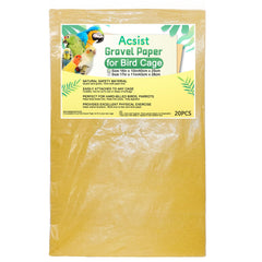 Acsist papier-gravier pour cage 16x10, outil d ajustement et distraction pour oiseaux