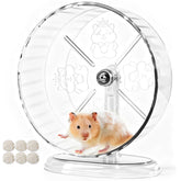 Roue Acsist silencieuse pour hamster syrien, mouvement fluide et silencieux.