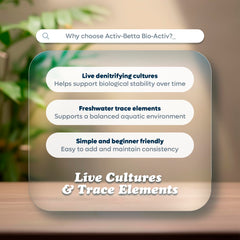 Activ Betta Bio-Activ Live – biofilm naturel soutenant l'écosystème.