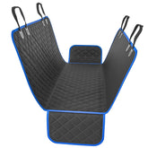 Hamac Active Pets pour chien bleu installé sur le siège arrière, sécurité et propreté.