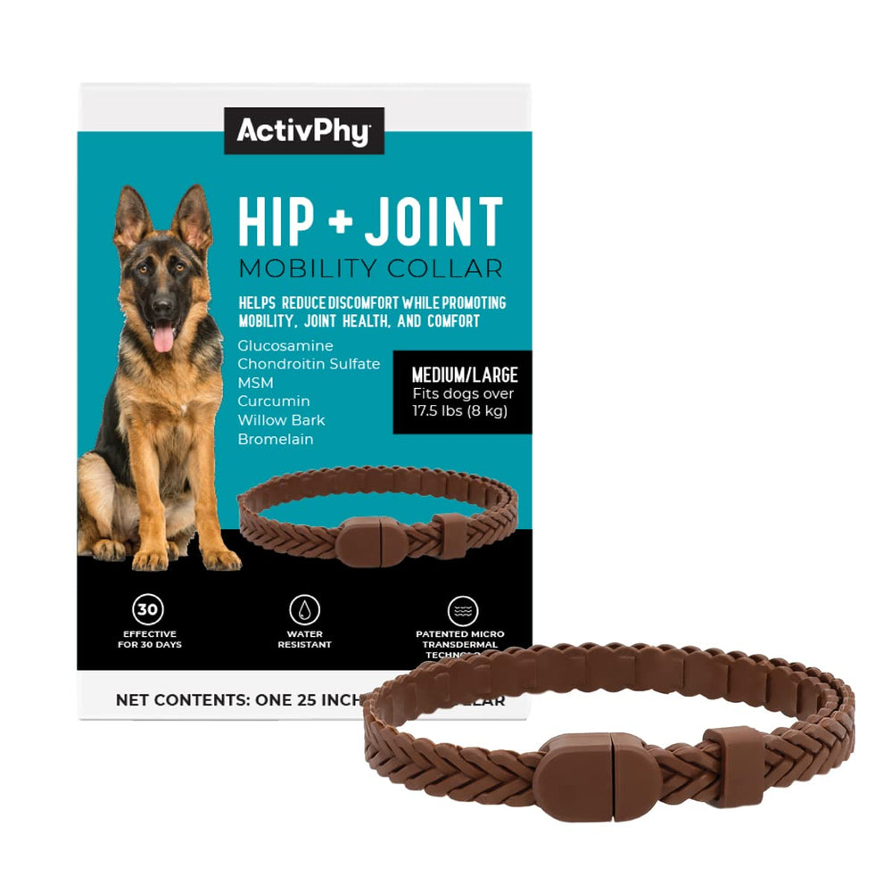 Collier ACTIVPHY mobilité hanche, soutien potentiel pour la mobilité canine.