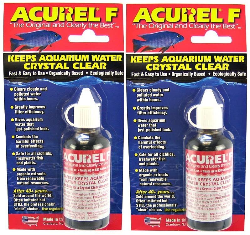 Acurel F clarificateur d’eau pour aquarium, bouteille 50 ml, eau plus limpide.