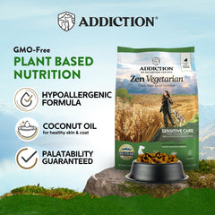Addiction Zen Vegetarian, bol-chien, repas rapide et prêt à servir.