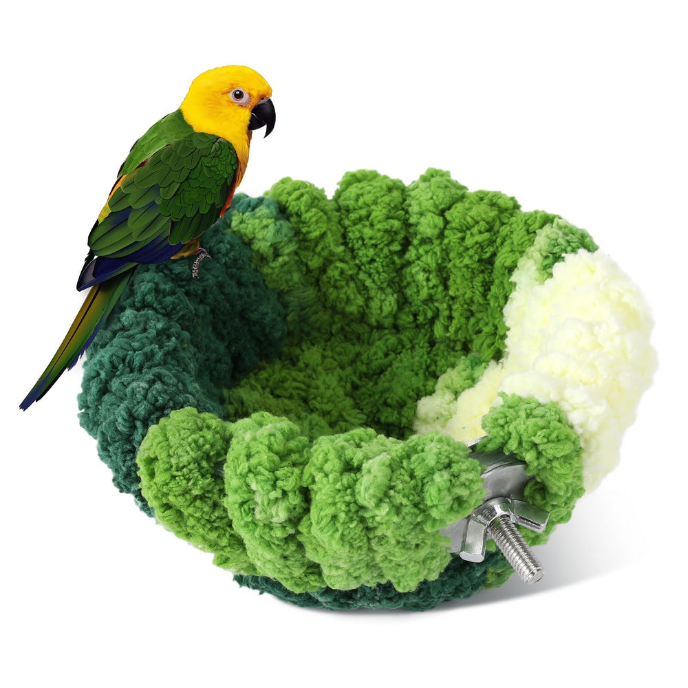 Nid Admaison en velours pour cage, confort et repos.